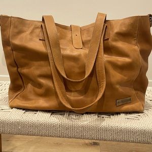 Taylor Covington baby bag leather